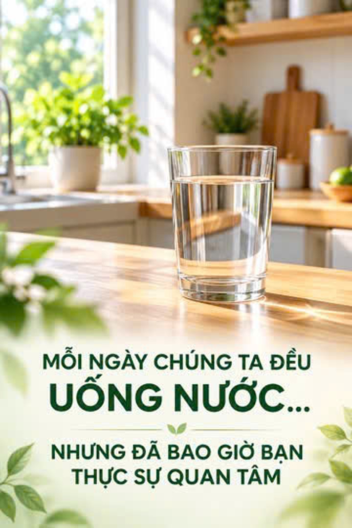 Ly nước trong trên bàn bếp: mỗi ngày chúng ta đều uống nước, nhưng đã bao giờ bạn thực sự quan tâm
